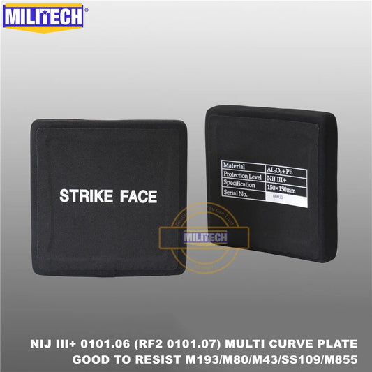 MILITECH III+ 6"x6" Side Plates - PAIR