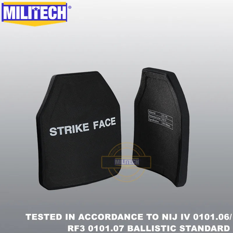 MILITECH BLACK LABEL IV Shooters Cut 10"x12" Plates - PAIR